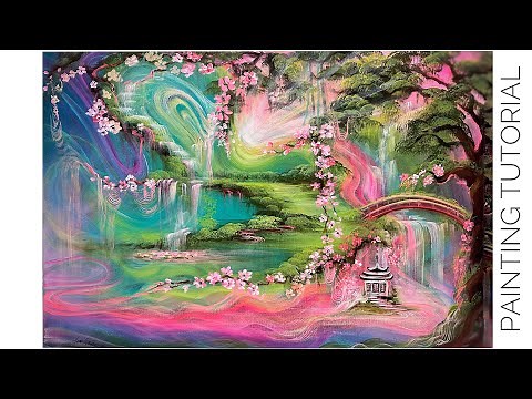 Acrylic Painting | Inspiration | Fantasy landscape | Demonstration & Artist Chat