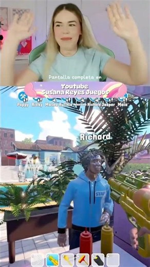 Playing my water park 💦 #simulator #waterpark #simulator #gameplay #videogames