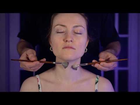 ASMR Soft Brush Tracing on Your Face & Scalp 💤 Personal Attention for Sleep (No Talking)