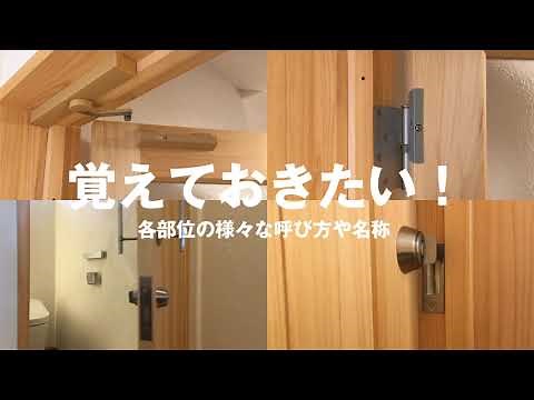 扉の名前｜ドアの各部名称（室内ドア 開き戸）浜松・名古屋・豊橋で注文住宅を建てるならアイジースタイルハウス