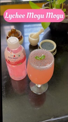 घरच्या घरी Lychee Mogu Mogu Drink | Easy Summer Special Recipe #recipe #trending #summerdrink