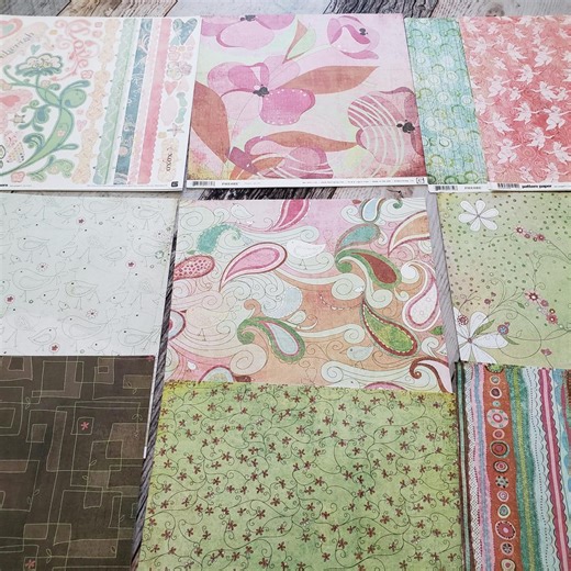 Basicgrey Phoebe Scrapbook Paper Bundle – 43 Piece Coordinating Lot, Junk Journal Supplies - Etsy