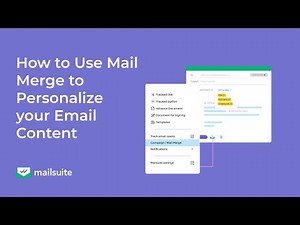 How to Mail Merge in Gmail with Mailsuite