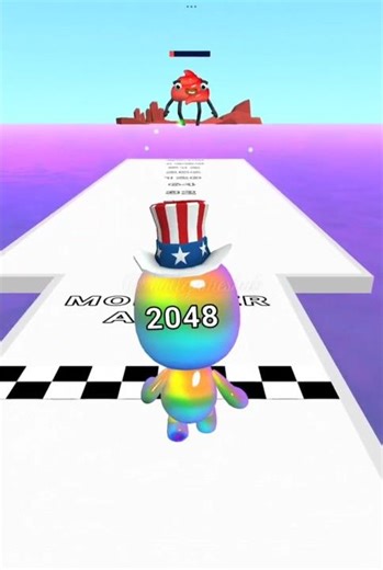 RUN & UPGRADE 😱🔢 | Man Runner 2048 POWER FINISH #shorts