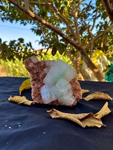 Natural Green Apophyllite on Heulandite – Rare Crystal Cluster From India – Healing Mineral Specimen for Collection & Home Décor - Etsy Canada