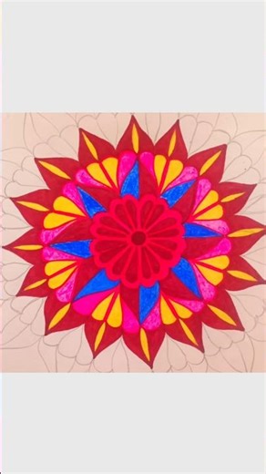 Shankha Design Mandala Art 🌀 | Mesmerizing Indian Art #shorts