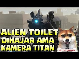 Alien Toilet Gets Beaten Up by Titan Camera #skibiditoilet