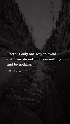 There is only one way to avoid criticism: do nothing, say nothing, and be nothing.#aristotle #buddha #inspirational #quotes #spilledink #deepquotes #heartfeltwords #lifequotes #positivethoughts #aesthetic #relationship #minimalistquotes #healing #motivationalquotes #wisdom | Minimalist Quotes
