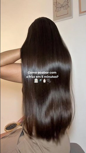 How to get rid of frizz in five minutes #queenlyhair #hairroutine #frizz