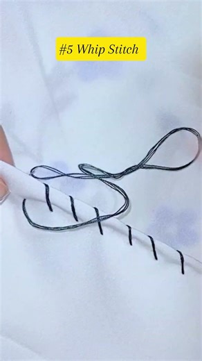 Whip Stitch for beginners😊 #diynstitch #beginnerstitch #sewingreels #stitching #handstitching