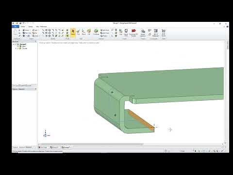 DesignSpark Mechanical: Basic sheet metalwork #1