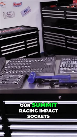 Justin raided our video studio... for the ULTIMATE trailer toolbox setup—starting with Summit Racing impact sockets (no skipped sizes). Watch the full video on YouTube! #TrailerTools #SummitRacing #ImpactSockets #TrackDayPrep #RacingEssentials | Summit Racing Equipment
