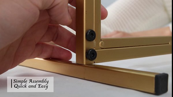 5 Tier Bookcase, Gold Small Bookshelf, Narrow Display Bookshelves, Ladder Corner Book Shelf with Metal Frames, Modern Slim Shelving Unit for Bathroom, Bedroom, Living Room