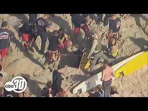 Teen rescued after sand hole collapse on San Diego beach