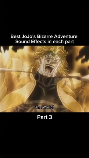 Best Sound Effects in Each JoJo part