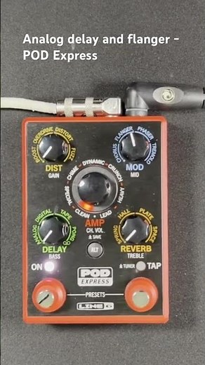 Line 6 POD Express Analog Delay and Flanger 🤘🏻🔥 #guitarpedals #guitar #line6 #line6podexpress