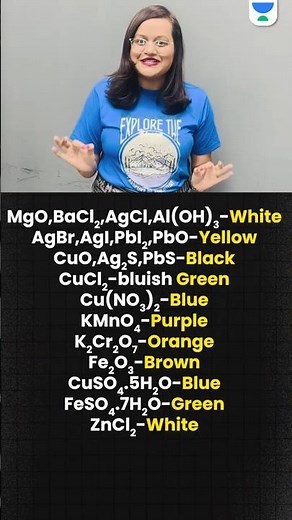 Most important colors of compounds | CBSE class 10 Chemistry #cbse2025 #compounds #colors