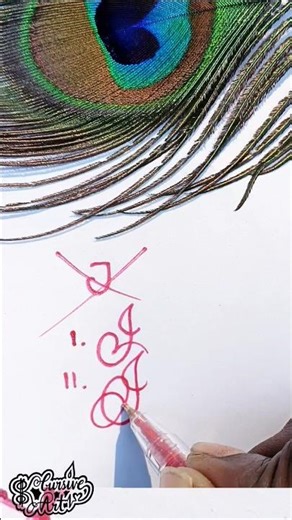 Cursive Calligraphy | Alphabet J