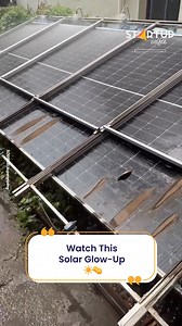 91K views · 414 reactions | Tap, spray, clean! This solar panel cleaning bot is too satisfying to watch ☀️ Would you try this on your roof? | Startup Selfie | Facebook
