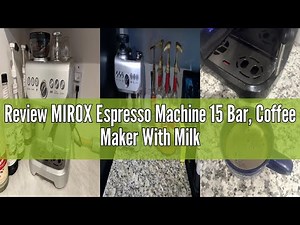 Review MIROX Espresso Machine 15 Bar, Coffee Maker With Milk Frother Steam Wand, Built-In Bean Grind