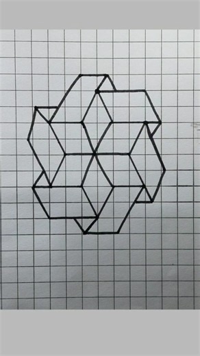 🤩Easy Graph Paper Drawing | #viral #shorts #art #3ddrawing #easy #3dart #trending