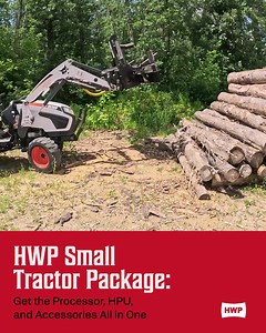 77K views · 253 reactions | Running a compact tractor? The HWP-100 Small Tractor Package turns your small machine into a firewood-making beast. Perfect for those who want faster processing with less labor. #HWP100 #SmallTractorPackage #TractorAttachments | Halverson Wood Products Inc. | Facebook