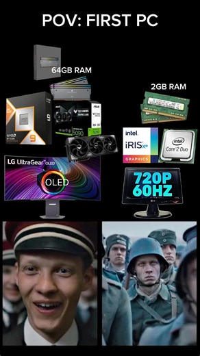 Whats your first pc specs? #gamingpc #pc #pcgamer #pcgaming