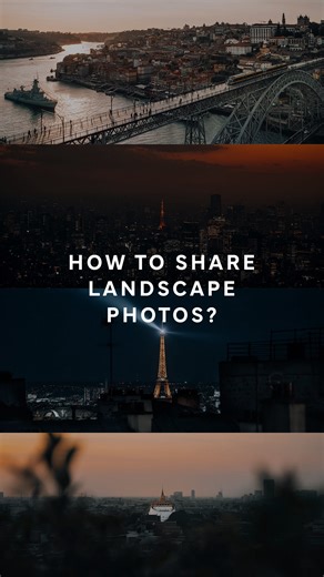 Scott Seath | Travel & Lifestyle Photographer on Instagram: "How to share your landscape photos 📸👇🏼 1️⃣ Just post it (but add a background or border) 2️⃣ The collage: - Format and export 3 landscape photos at a 9x4 format - Place all 3 onto a 3x4 canvas (1056x2048 pixels) 3️⃣ The Split (Photoshop): - Export photo at 2x3 - Place onto a 3072x2048 canvas - View > Guides > 2 columns - Slice by guides - Export > Save for Web"