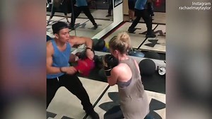 Australian actress Rachael Taylor shares video of her boxing training