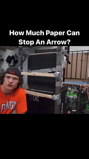 how much paper can stop an arrow? #funny #howmany #reels #evanc | Evan Fans