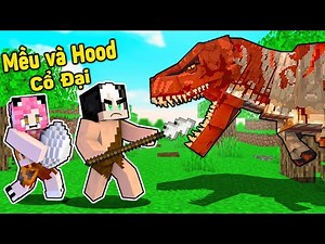 24 HOUR ANCIENT SURVIVAL CHALLENGE IN MINECRAFT*REDHOOD TRANSFORMED TO PREHISTORIC PERIOD MCPE