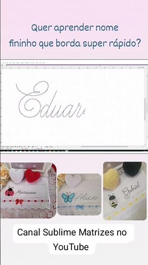 Passo a passo completo no canal Sublime Matrizes