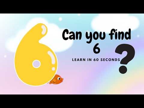 Learn Number 6 in just 60 seconds! 🎉| number 6 count and spelling | Tiny Learning Stars