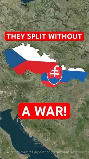 Why Czechoslovakia Split Into Two Countries? 🌍 #history #worldwar2 #shorts