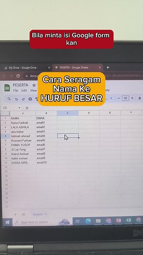 Tips Membuat Semua Huruf Besar di Google Sheets