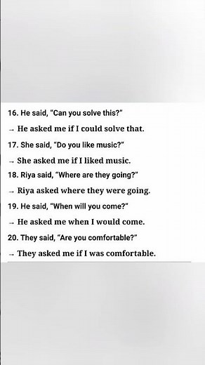 Direct and indirect speech