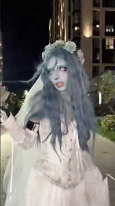 THE BEST CORPSE BRIDE COSPLAY IVE EVER SEEN!!!!!😍 #halloween #corpsebride #costume #shorts
