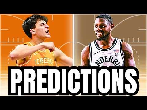 Tennessee vs. Vanderbilt PREDICTION | 2025-26 SEC Basketball Predictions