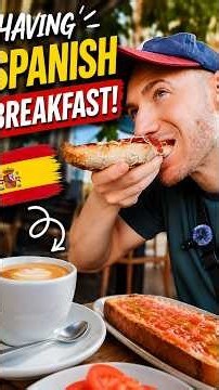 What do Spanish people eat for breakfast? - discover Spain #spanish #shorts #spain #spaintravel