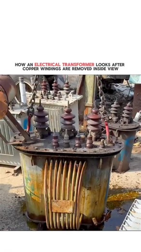 picpac19 on Instagram: "Ever wondered what the inside of an electrical transformer looks like once the copper windings are removed? In this video, we take you on a detailed inside look at the transformer core, showing its structure, laminations, and insulation up close. Removing the copper windings exposes the heart of the transformer, revealing how it works and why copper is so essential for conducting electricity. This is a must-watch for electrical enthusiasts, engineers, and anyone curious a