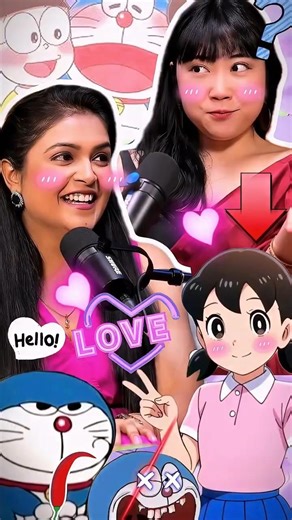 Doraemon title song in Hindi &Japanese 🥰🤍💘 @The_MotorMouth @Thugesh #mimicry #voiceartist #sorts