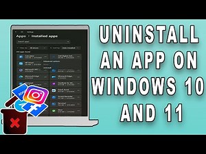 How to uninstall an app on Windows 10 and 11