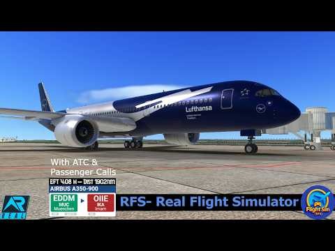 Lufthansa A350 Full Flight: Munich to Tehran | RFS- Real Flight Simulator