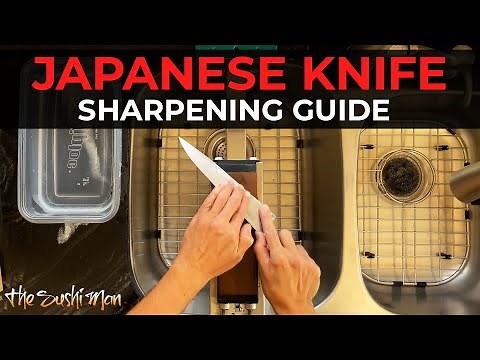 How to SHARPEN JAPANESE KNIVES with The Sushi Man