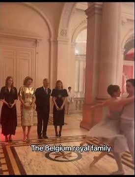 King Philippe and Queen Mathilde with their daughters at a concert 👑🎶