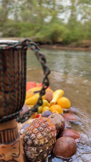 Iya Leti | The Beloved Priestess on Instagram: "This is the story of Oshun and the Drum. Back in the beginning, when the Orishas were still walking the earth, only the men had access to the drum. The drum was sacred. It was how they called each other and spoke to heaven. Every time there was a meeting or ceremony, they would gather, beat the drums, and send messages to Olofin. But Oshun was never invited. She was the youngest and the only woman among them, and every time she asked to join, they 