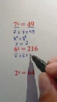 How to Solve Exponential Equations | Step-by-Step Guide #mathematica #maths #basicproblems