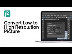 How to Convert Low Resolution Picture to High Resolution in Photopea