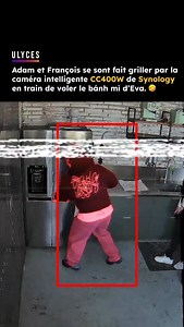 🕵️‍♂️ Eva a installé la nouvelle caméra intelligente @synologyfrance CC400W au bureau pour prendre Adam et François sur le fait 🤣😭 | Ulyces