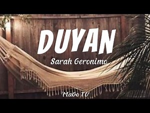 DUYAN | Sarah Geronimo [Lyrics]